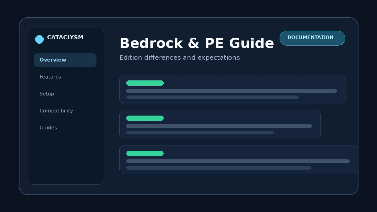 Cataclysm Mod Minecraft Bedrock and PE: Addon Compatibility Guide